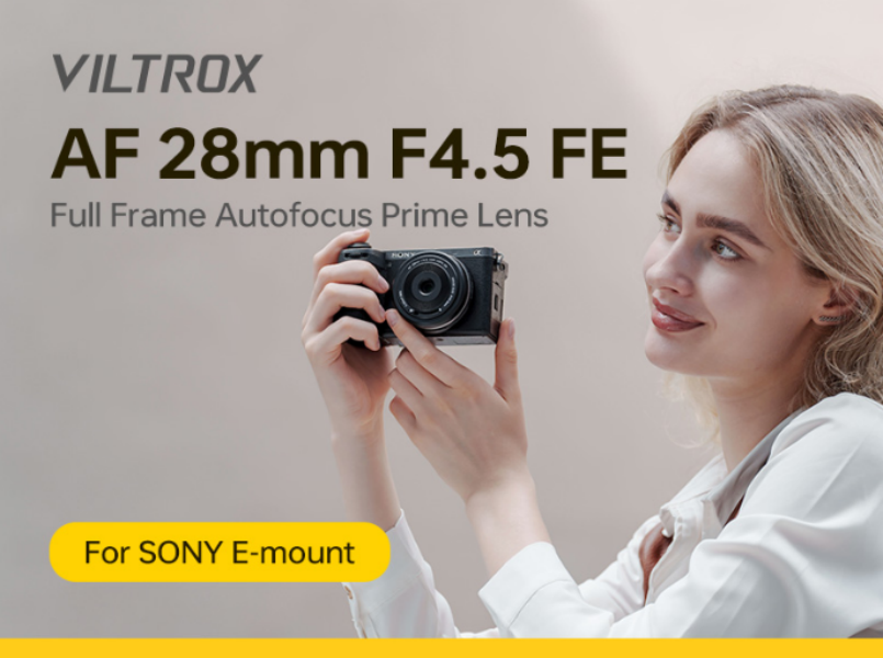VILTROX 28mm f4.5 Pancake Lens for Sony E Mount, 28mm f/4.5 FE